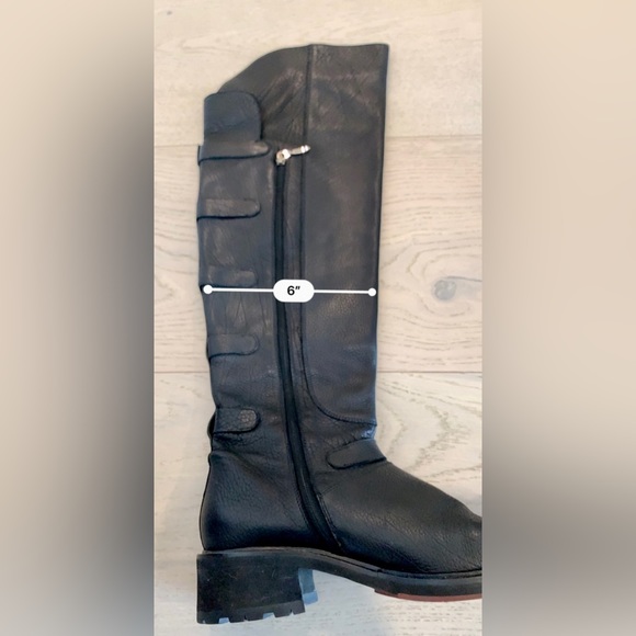 PACIOTTI Designer Black Leather Over Knee Boots Silver 41 US 10-10.5 EXCELLENT! - Picture 9 of 16